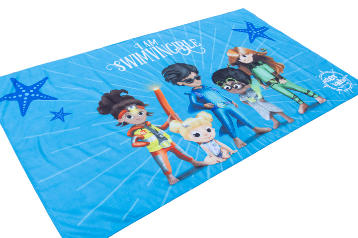 Water Babies x Dock & Bay I Am Swimvincible Pool & Beach Towel (160x90cm)