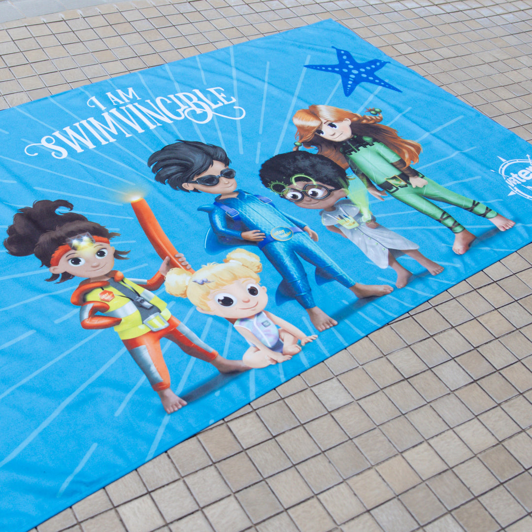 Water Babies x Dock & Bay I Am Swimvincible Pool & Beach Towel (160x90cm)