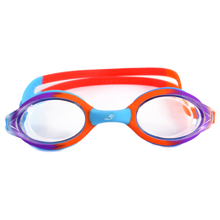 Colourful goggles for children, front view