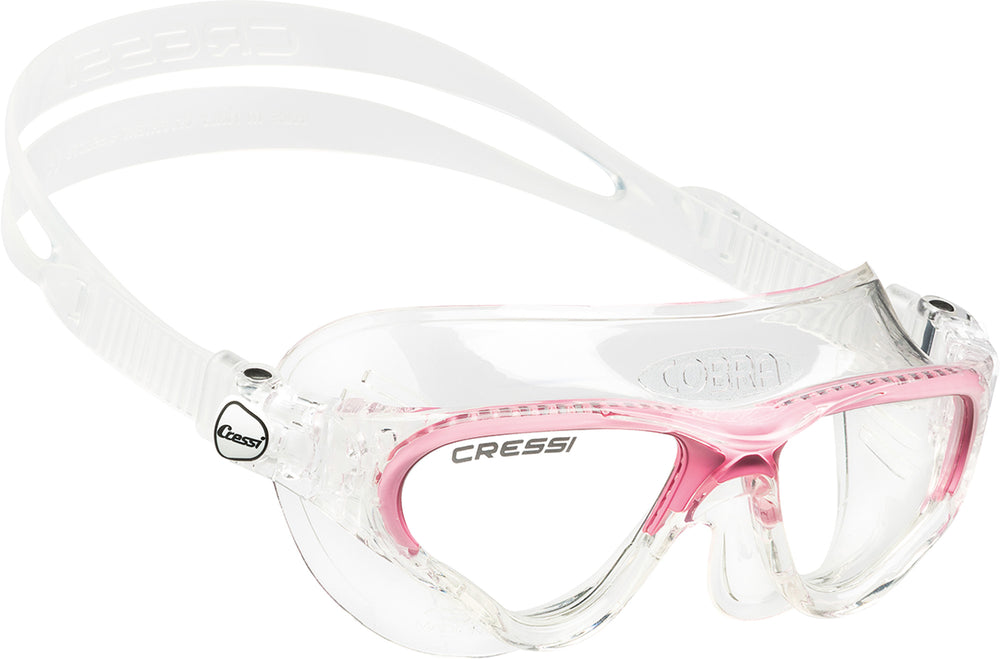 Swim mask in clear and pink