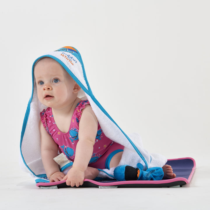 Water Babies Hooded Towel (70x70cm)
