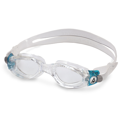 Aquasphere Adult Goggles Kaiman Small Fit Transparent Turquoise