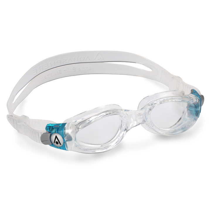 Aquasphere Adult Goggles Kaiman Small Fit Transparent Turquoise