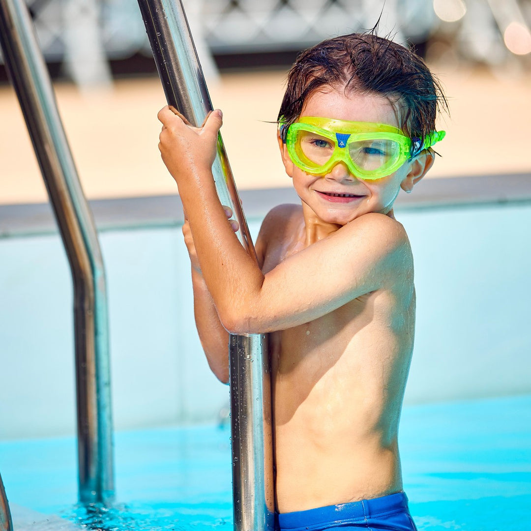 RUGAO Kids Swim Goggles - No Hair Pull, Neoprene Band, Ages 3-8, Anti-Fog & UV Protection