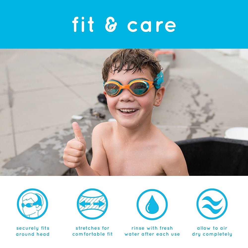 FINIS DragonFly Kids Swimming Goggles (Mirror & Tinted Lens)