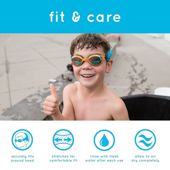 FINIS DragonFly Kids Swimming Goggles (Mirror & Tinted Lens)