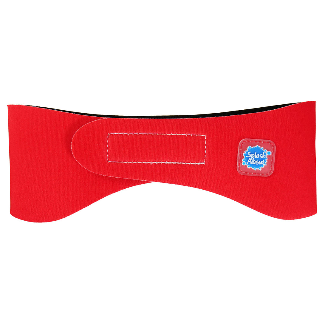 Swim ear band in red, back