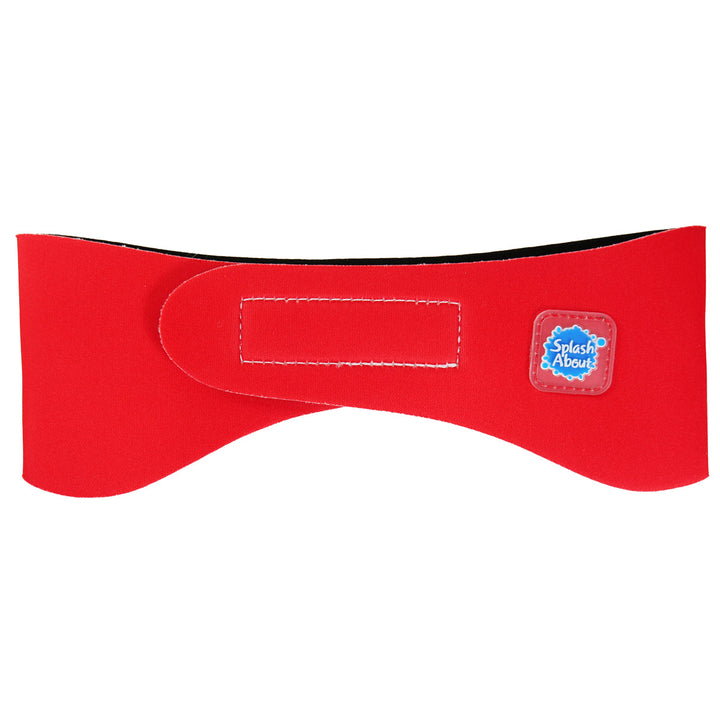 Swim ear band in red, back