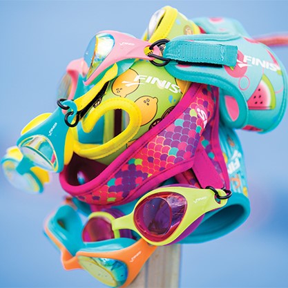 FINIS DragonFly Kids Swimming Goggles (Mirror & Tinted Lens)