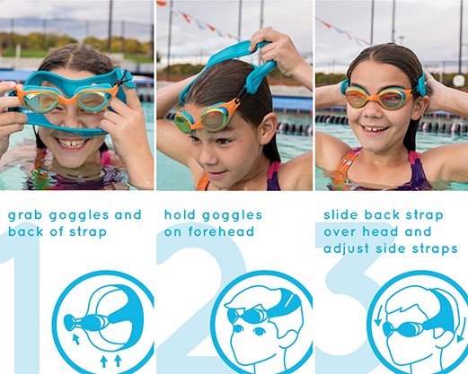 FINIS DragonFly Kids Swimming Goggles (Mirror & Tinted Lens)