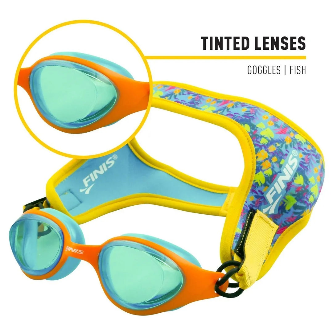 FINIS DragonFly Kids Swimming Goggles (Mirror & Tinted Lens)