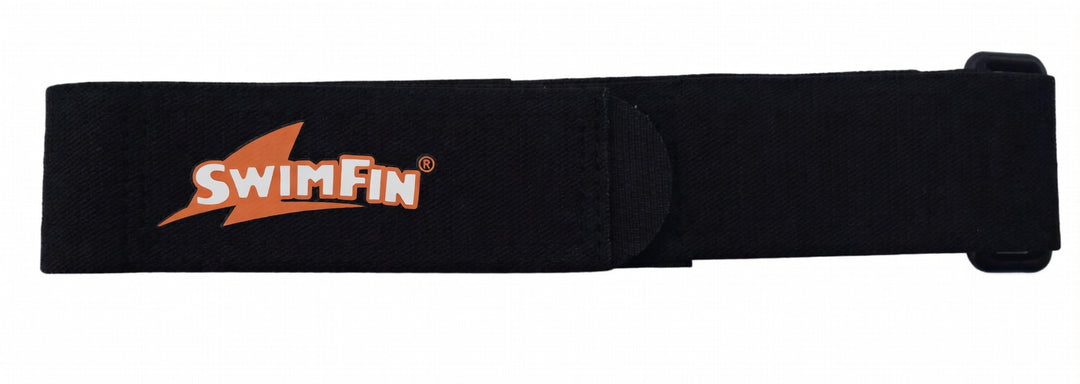 Black swim fin belt with &