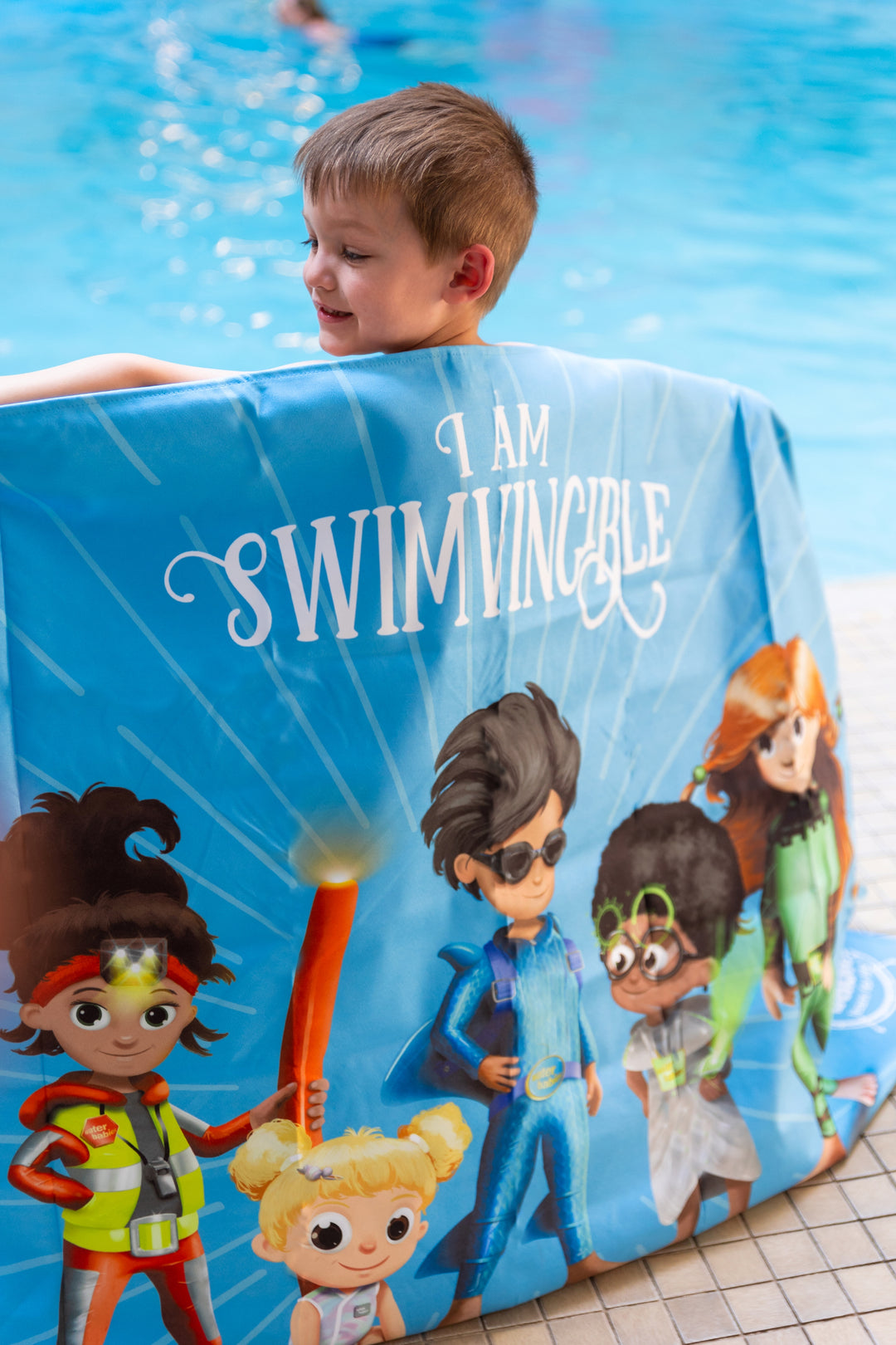 Water Babies x Dock & Bay I Am Swimvincible Pool & Beach Towel (160x90cm)
