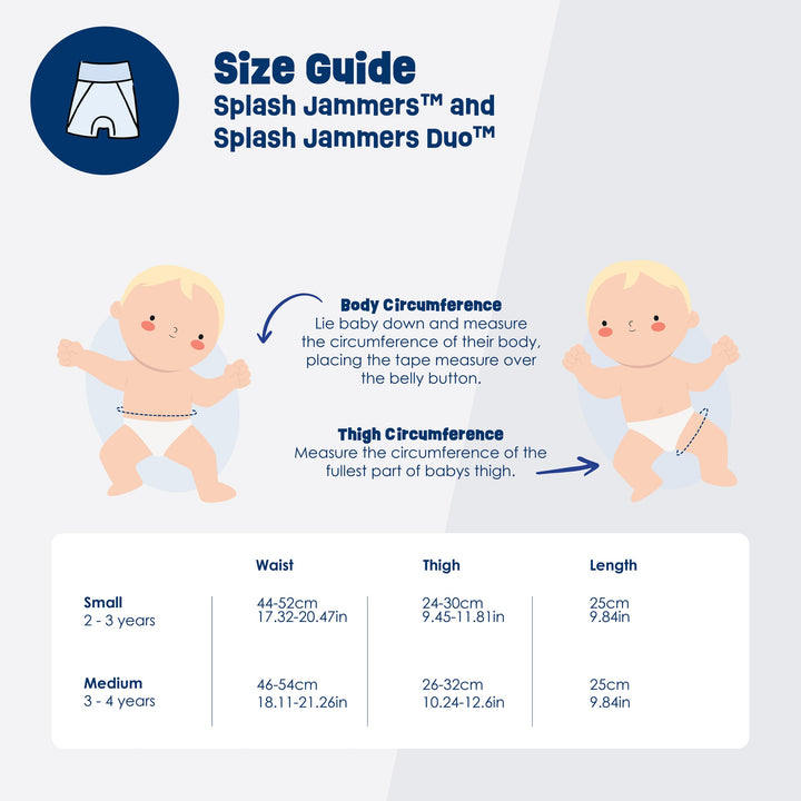 Jammers size chart.
