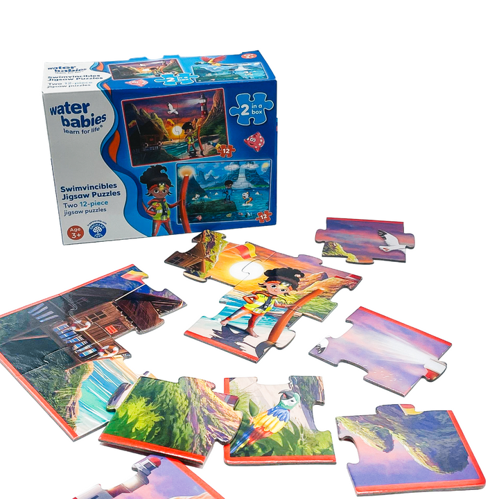 Water Babies x Orchard Toys Swimvincibles Jigsaw Puzzles 2 in a Box (12-piece)