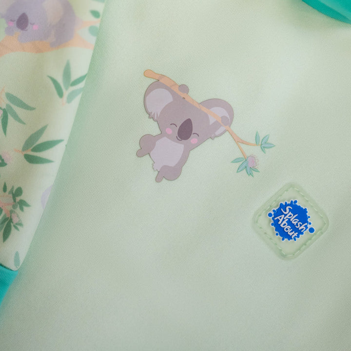 Close up of koalas themed print.