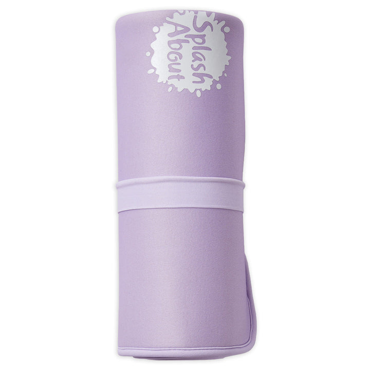 Lilac neoprene changing mat, rolled up