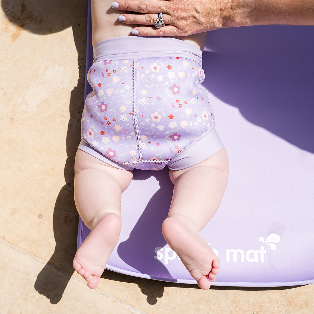 Lilac Spring Happy Nappy | Baby & Toddler Swimwear | Water Babies