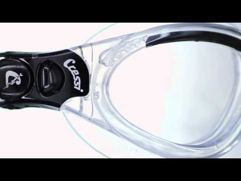 Cressi Swim Goggles Flash Goggles Clear/Frame Clear Blue