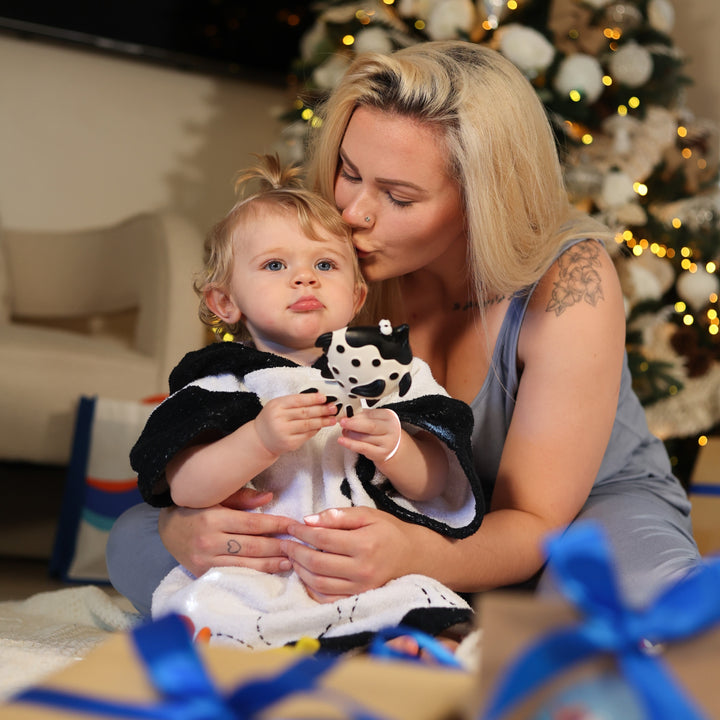 Inky Hooded Poncho Towel