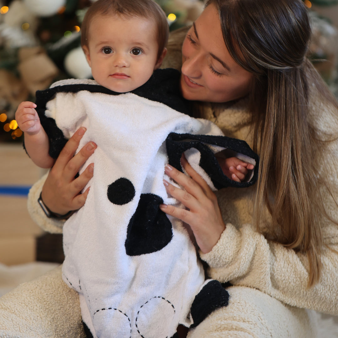 Inky Hooded Poncho Towel