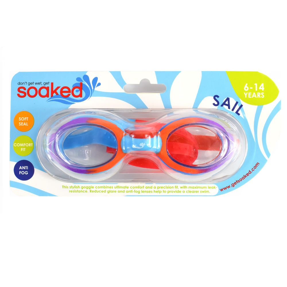 Goggles inside their packaging