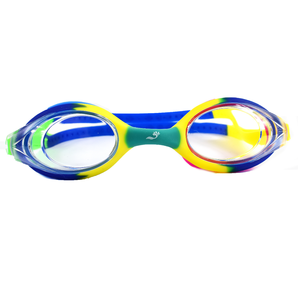 Colourful goggles for children, front view