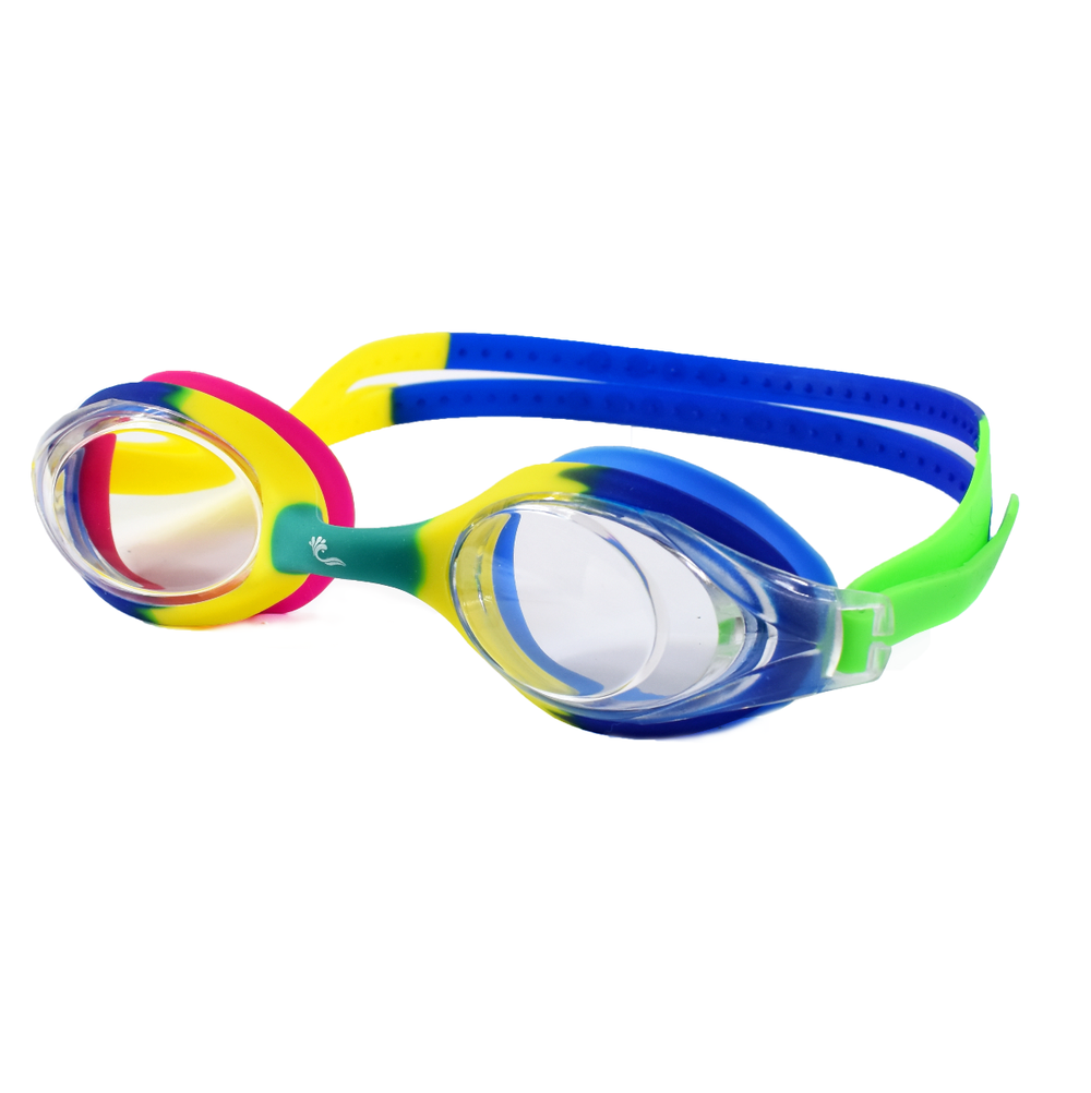 Colourful goggles for children, side view