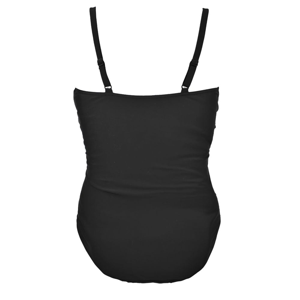 Black swimming costume, back.