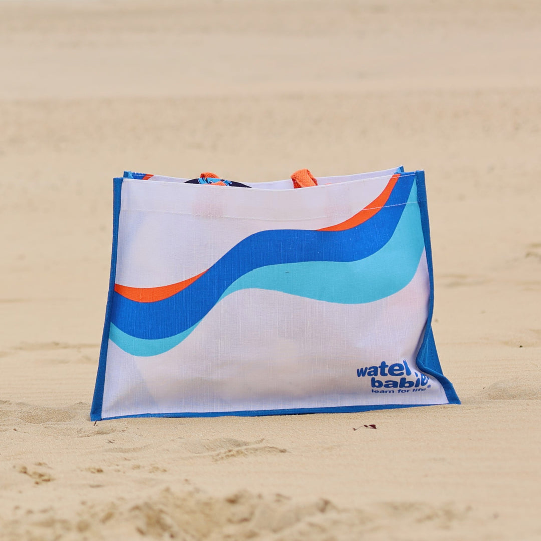 Water Babies Colour Waves Tote Bag