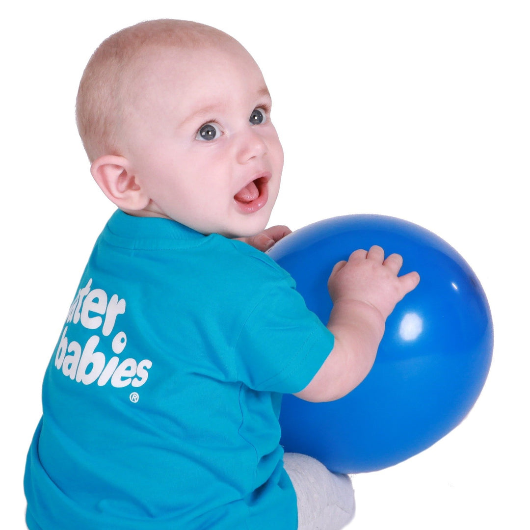 Water Babies Surfing Blue T-Shirt