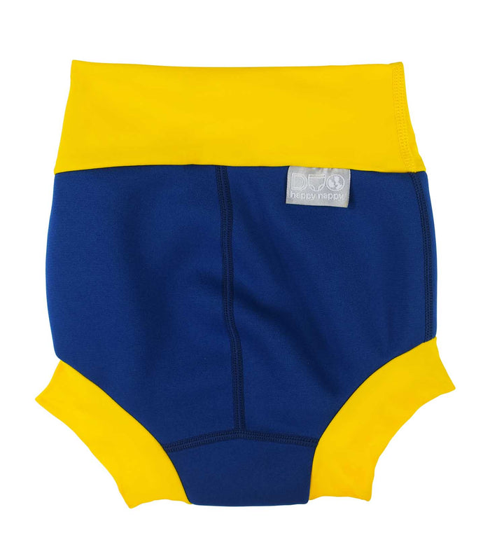 Navy & Yellow Happy Nappy DUO