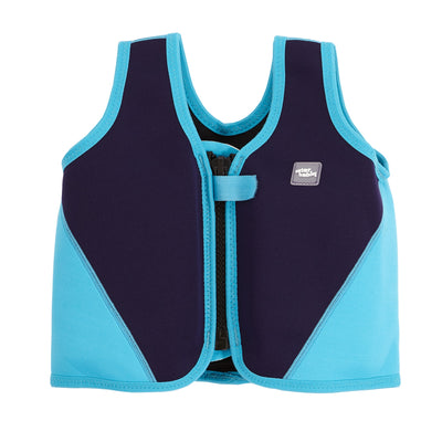 Baby float jacket swim vest in navy and blue