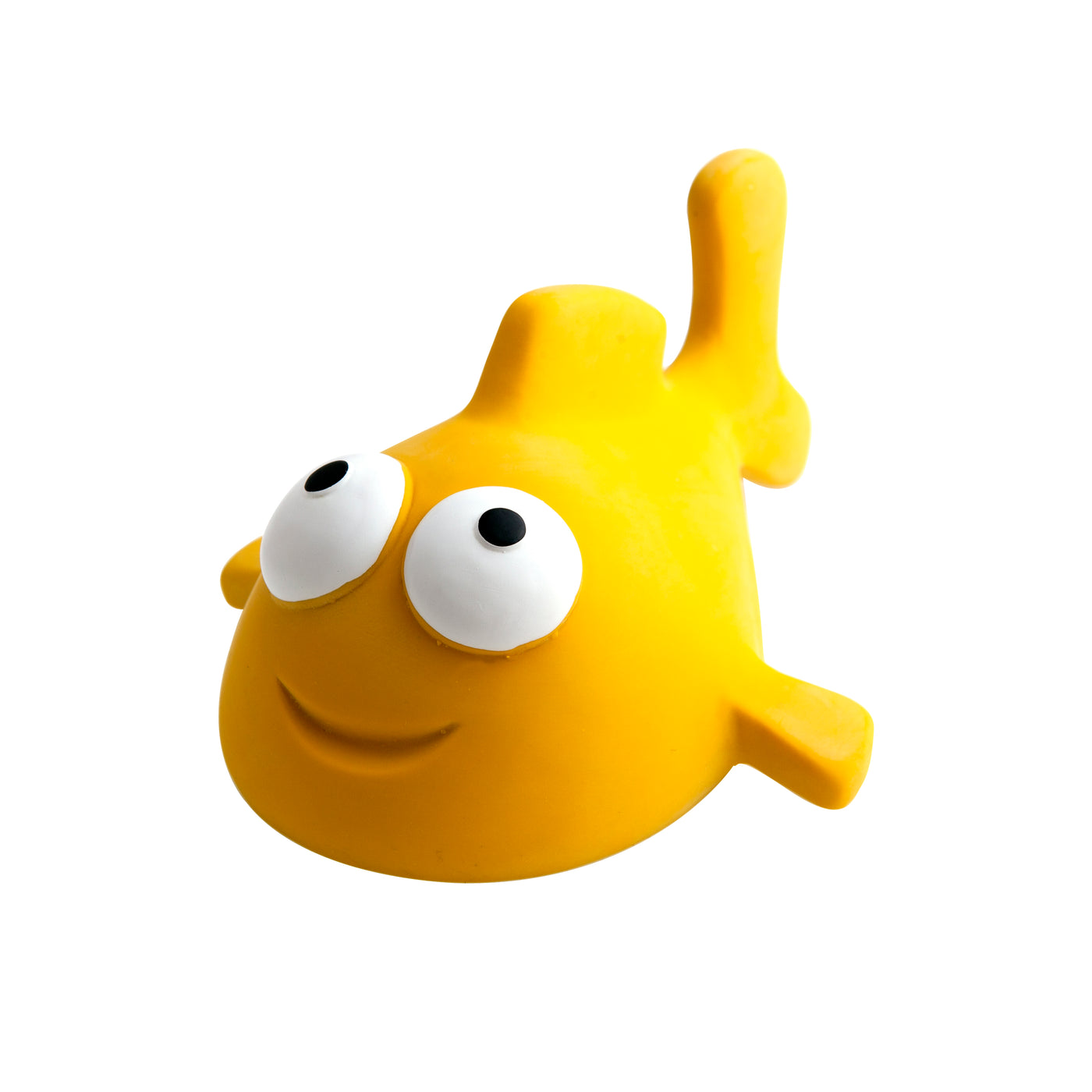 Yellow fish bath and teething toy